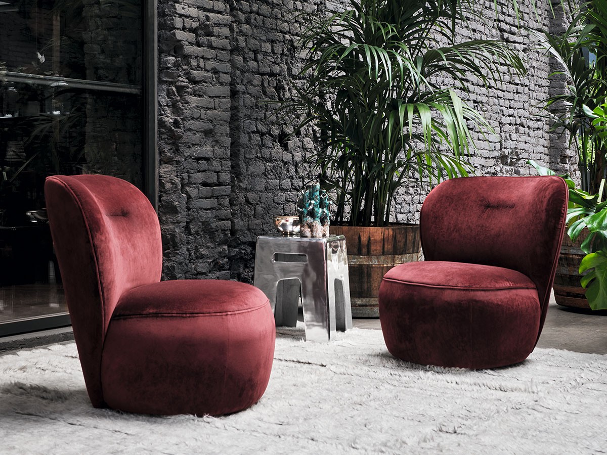 GERVASONI Loll 07G Swivel Armchair / ジェルバゾーニ ロル 07G 回転式ラウンジチェア（ベア ポーラー） （チェア・椅子 > ラウンジチェア） 8