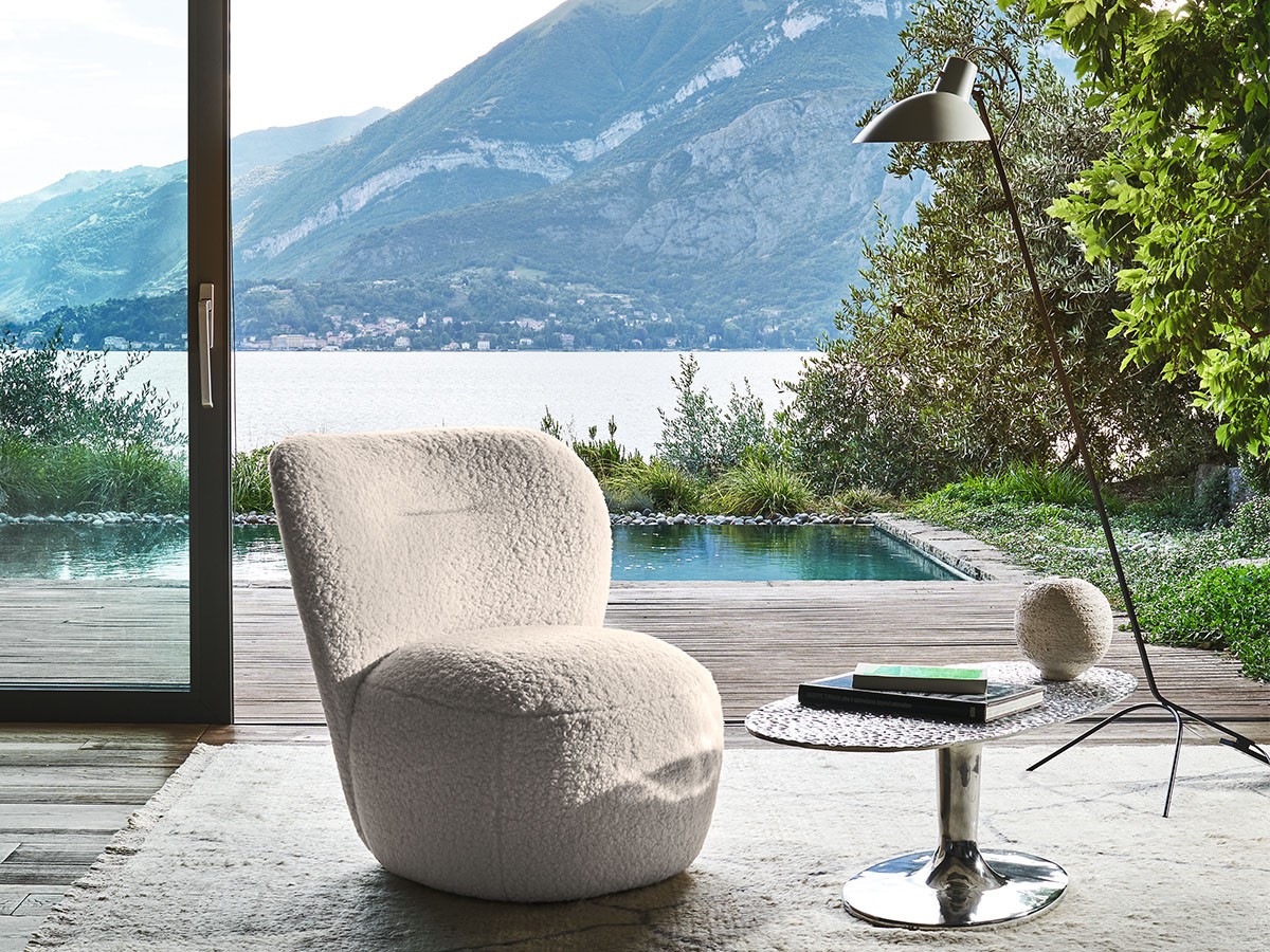 GERVASONI Loll 07G Swivel Armchair / ジェルバゾーニ ロル 07G 回転式ラウンジチェア（ベア ポーラー） （チェア・椅子 > ラウンジチェア） 3