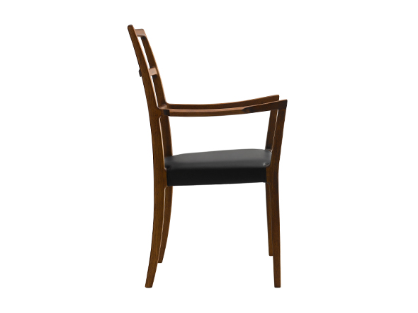 Tid Arm Chair / ティッド アームチェア（座面張込み仕様 / ブラック本牛革） （チェア・椅子 > ダイニングチェア） 4