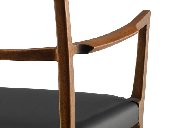 Tid Arm Chair / ティッド アームチェア（座面張込み仕様 / ブラック本牛革） （チェア・椅子 > ダイニングチェア） 5