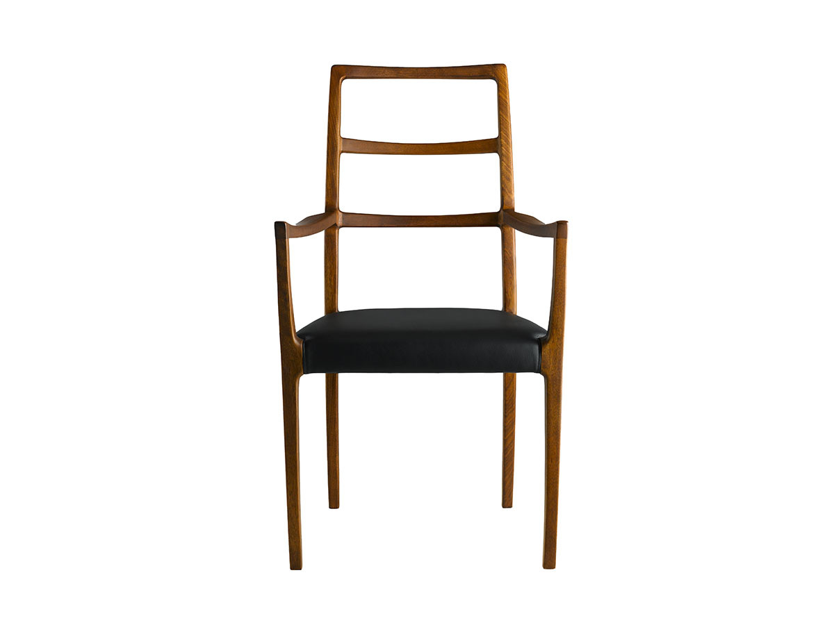 Tid Arm Chair / ティッド アームチェア（座面張込み仕様 / ブラック本牛革） （チェア・椅子 > ダイニングチェア） 1