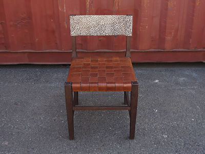 RE : Store Fixture UNITED ARROWS LTD. Woven Leather Chair AP / リ