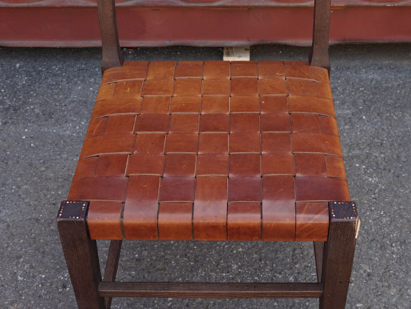 RE : Store Fixture UNITED ARROWS LTD. Woven Leather Chair AP / リ ストア フィクスチャー ユナイテッドアローズ ウーブンレザー チェア AP-A （チェア・椅子 > ダイニングチェア） 2