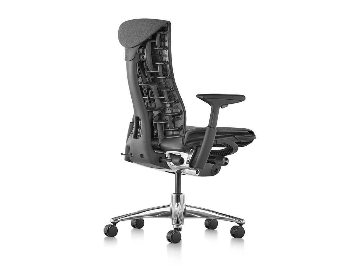Herman Miller Embody Chair / ハーマンミラー エンボディチェア
ポリッシュドアルミニウムベース × グラファイトカラーフレーム （チェア・椅子 > オフィスチェア・デスクチェア） 5