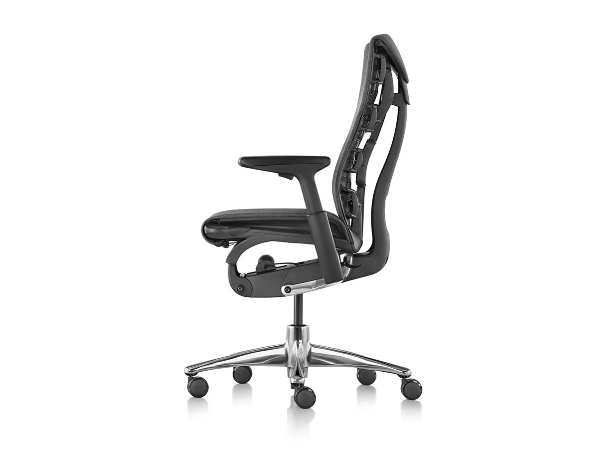 Herman Miller Embody Chair / ハーマンミラー エンボディチェア
ポリッシュドアルミニウムベース × グラファイトカラーフレーム （チェア・椅子 > オフィスチェア・デスクチェア） 3
