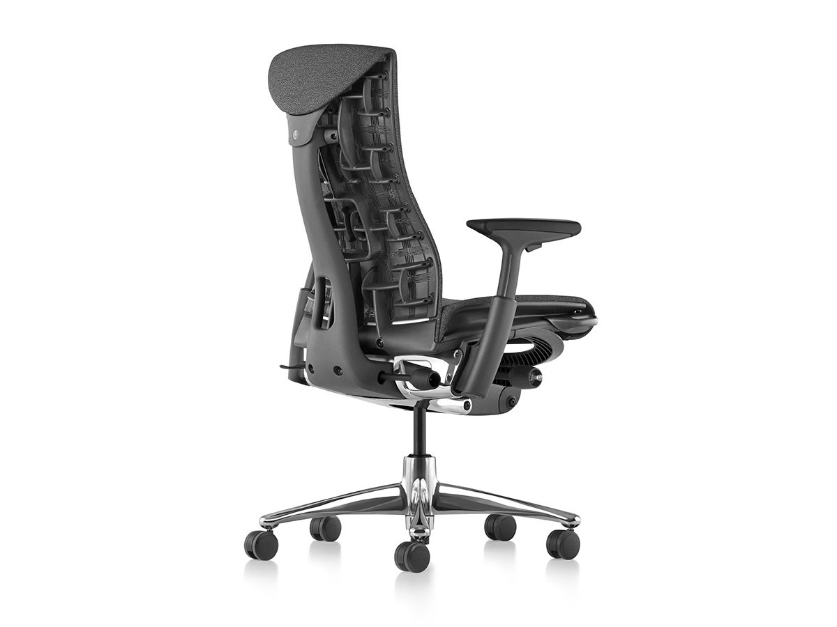 Herman Miller Embody Chair / ハーマンミラー エンボディチェア
ポリッシュドアルミニウムベース × グラファイトカラーフレーム （チェア・椅子 > オフィスチェア・デスクチェア） 4