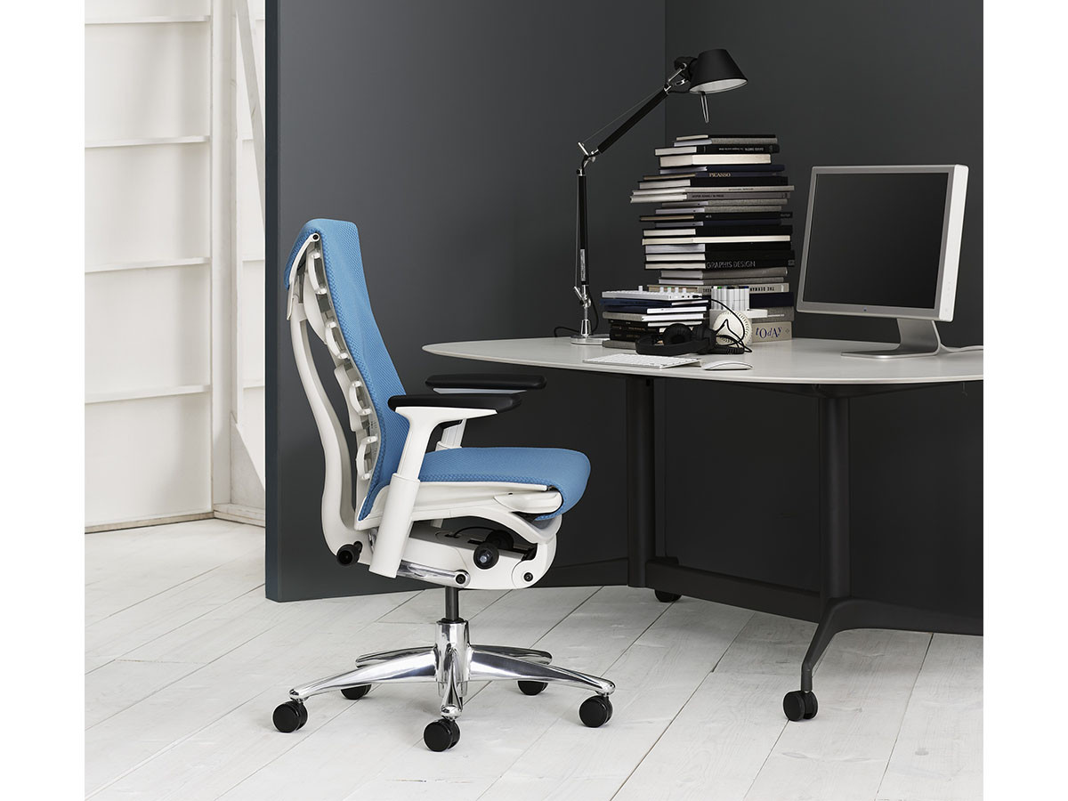 Herman Miller Embody Chair / ハーマンミラー エンボディチェア
ポリッシュドアルミニウムベース × グラファイトカラーフレーム （チェア・椅子 > オフィスチェア・デスクチェア） 13