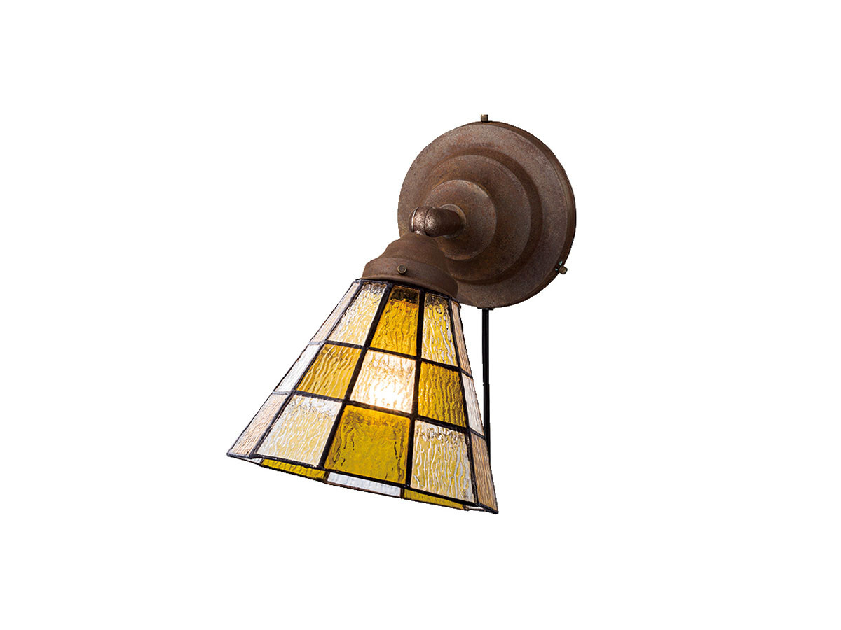 CUSTOM SERIES
Basic Wall Lamp × Stained Glass Checker / カスタムシリーズ
ベーシックウォールランプ × ステンドグラス（チェッカー） （ライト・照明 > ブラケットライト・壁掛け照明） 1