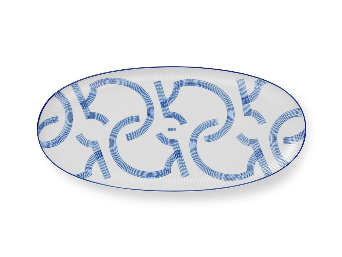 Motif Long Oval Dish