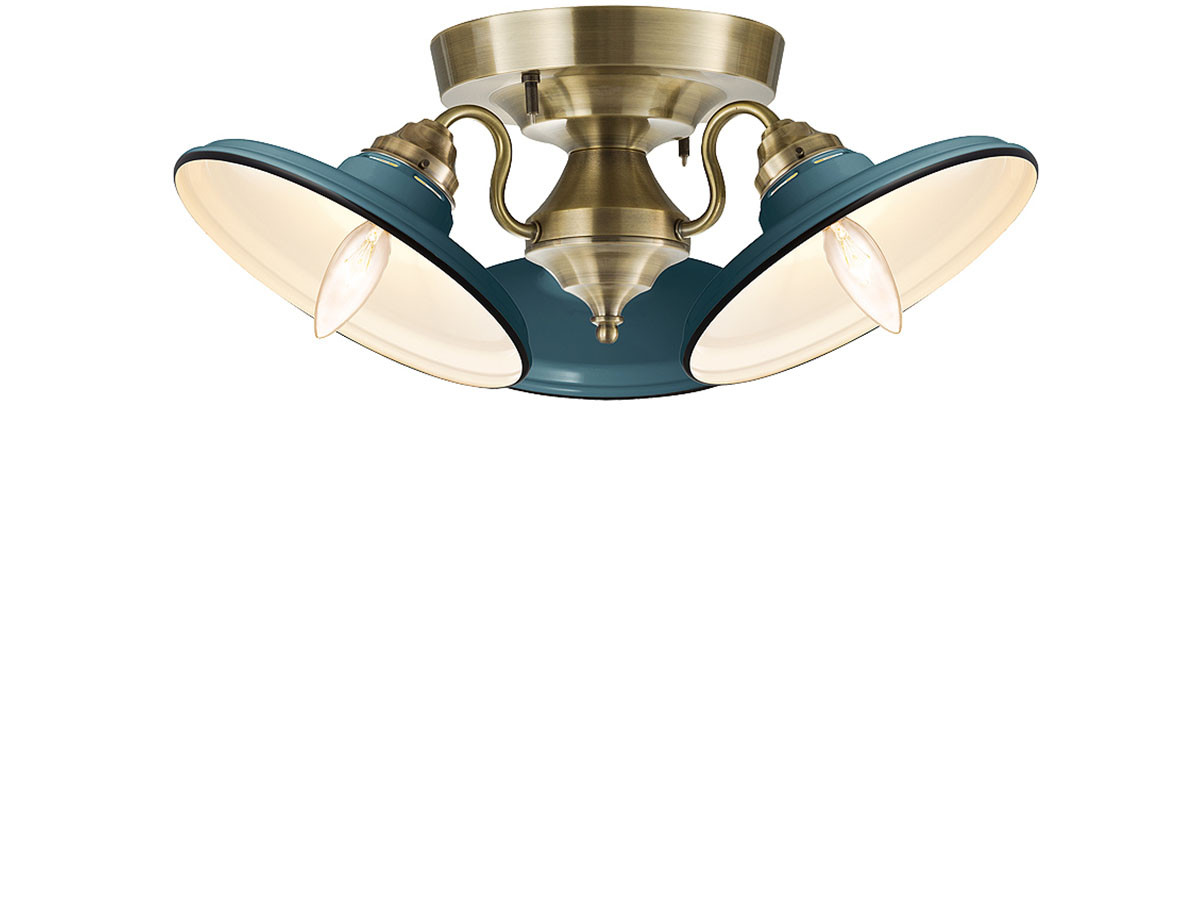 CUSTOM SERIES
3 Ceiling Lamp × Essence Steel / カスタムシリーズ
3灯シーリングランプ × スチール（エッセンス） （ライト・照明 > シーリングライト） 13