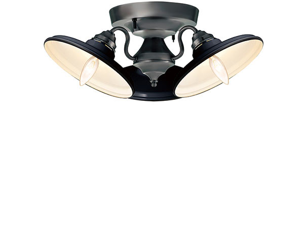 CUSTOM SERIES
3 Ceiling Lamp × Essence Steel / カスタムシリーズ
3灯シーリングランプ × スチール（エッセンス） （ライト・照明 > シーリングライト） 1
