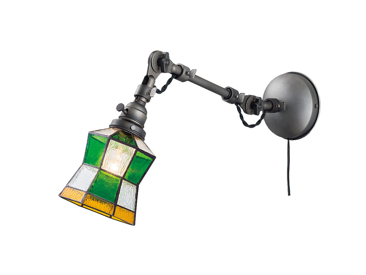 CUSTOM SERIES
Engineer Wall Lamp L × Stained Glass Helm / カスタムシリーズ
エンジニアウォールランプL × ステンドグラス（ヘルム） （ライト・照明 > ブラケットライト・壁掛け照明） 1