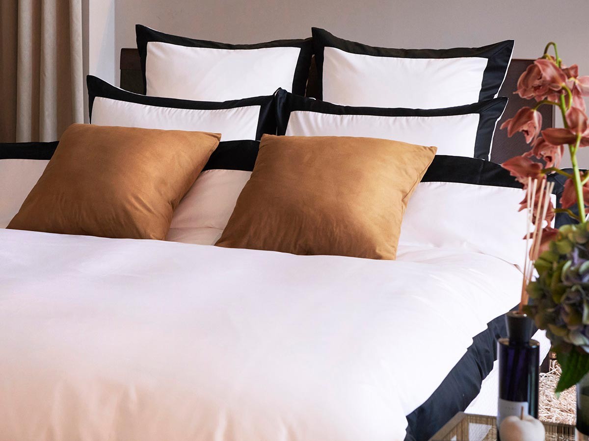 HOTEL LIKE INTERIOR 500TC Bicolore / ホテルライクインテリア 500TC ビコロール クッションカバー ユーロ （ベッド・寝具 > ベッドカバー・ベッドリネン） 6