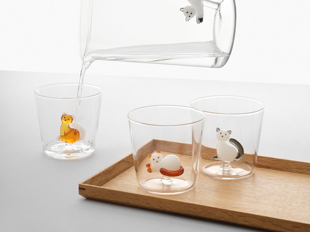 ICHENDORF MILANO Tabby Cat Tumbler
White Cat with Smoke Tail / イッケンドルフ・ミラノ タビーキャット タンブラー
ホワイトキャット with スモークテール 350ml （食器・テーブルウェア > タンブラー・グラス） 4