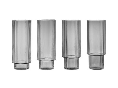 Ferm Living Ripple Long Drink Glasses / ファームリビング リップル