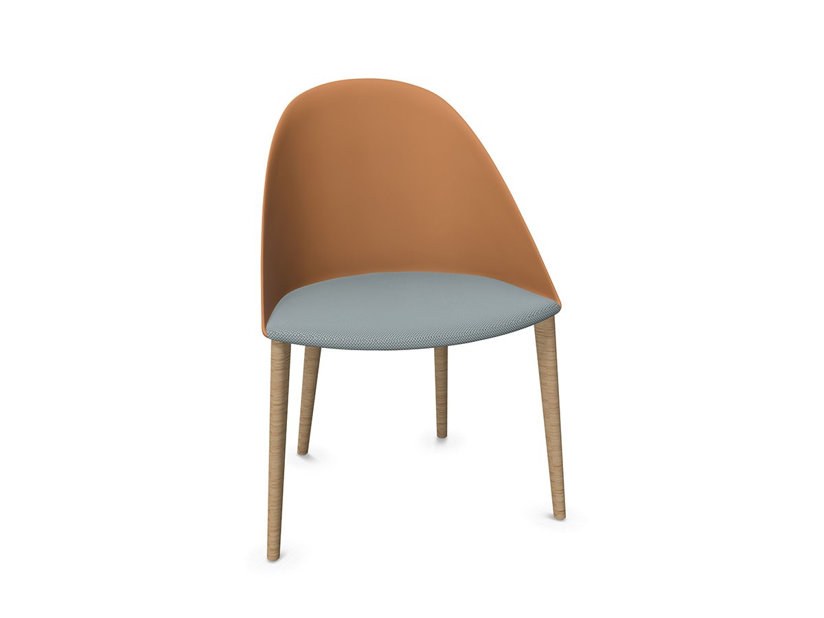 arper Cila Chair / アルペール シーラ アームレスチェア 座クッション付 木脚 （チェア・椅子 > ダイニングチェア） 5