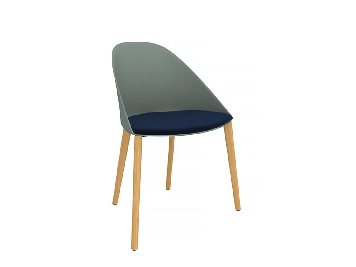 arper Cila Chair / アルペール シーラ アームレスチェア 座クッション付 木脚 （チェア・椅子 > ダイニングチェア） 11