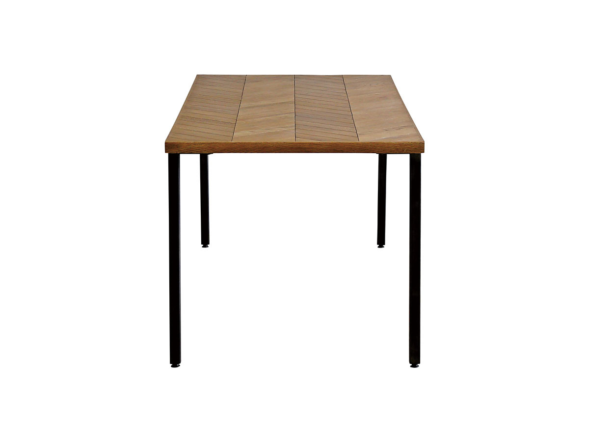 Knot antiques GYPSY DINING TABLE / ノットアンティークス ジプシー ダイニングテーブル
ヘリンボーン柄天板 + No.3脚（スチール角脚） （テーブル > ダイニングテーブル） 13