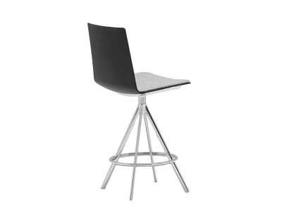 Andreu World Flex High Back Counter Stool Thermo-polymer Shell