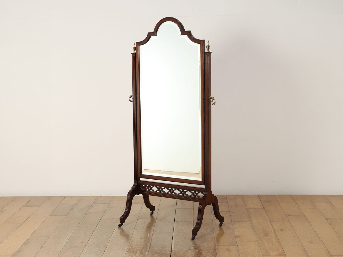 Real Antique 
Edwardian Cheval Mirror