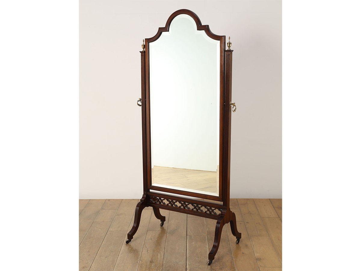 Lloyd's Antiques Real Antique 
Edwardian Cheval Mirror / ロイズ・アンティークス 英国アンティーク家具
エドウォーディアンシュバルミラー （ミラー・ドレッサー > 姿見・スタンドミラー） 5