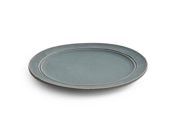 MISHIM POTTERY CREATION StiLL round plate S / ミシンポタリークリエイション スティル ラウンドプレート S（藍墨茶） （食器・テーブルウェア > 皿・プレート） 2