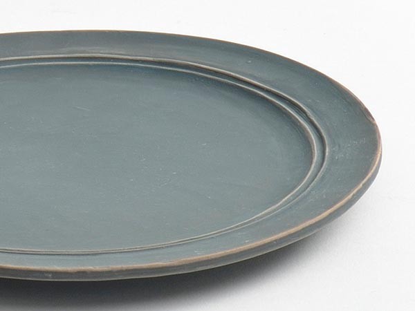 MISHIM POTTERY CREATION StiLL round plate S / ミシンポタリークリエイション スティル ラウンドプレート S（藍墨茶） （食器・テーブルウェア > 皿・プレート） 29