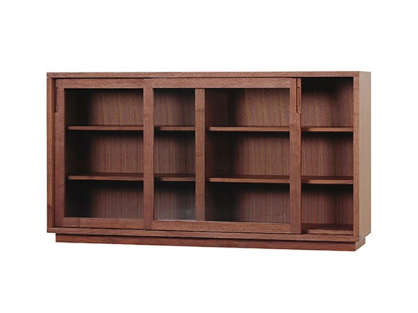 日進木工 ac-cent board SUU Sideboard / にっしんもっこう アクセントボード スー 引き戸サイドボード ガラス扉 （収納家具 > サイドボード・リビングボード） 4