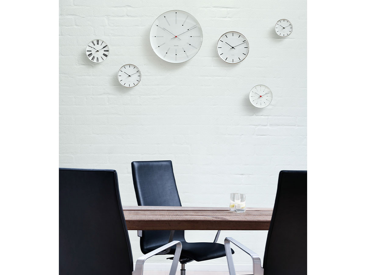 Arne Jacobsen Bank アルネヤコブセン 壁時計 29cm - インテリア時計