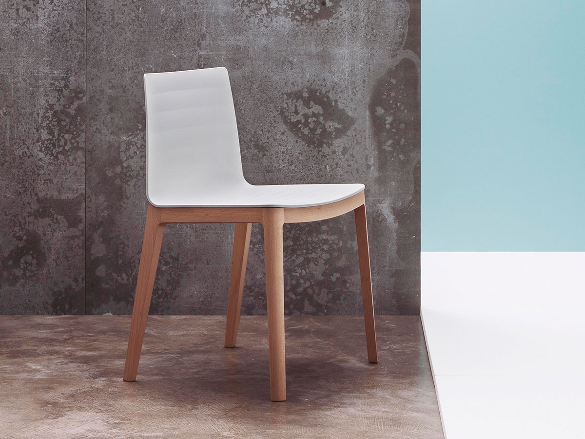 Andreu World Flex Chair
Thermo-polymer Shell / アンドリュー・ワールド フレックス チェア SI1314
木脚（サーモポリマーシェル） （チェア・椅子 > ダイニングチェア） 5