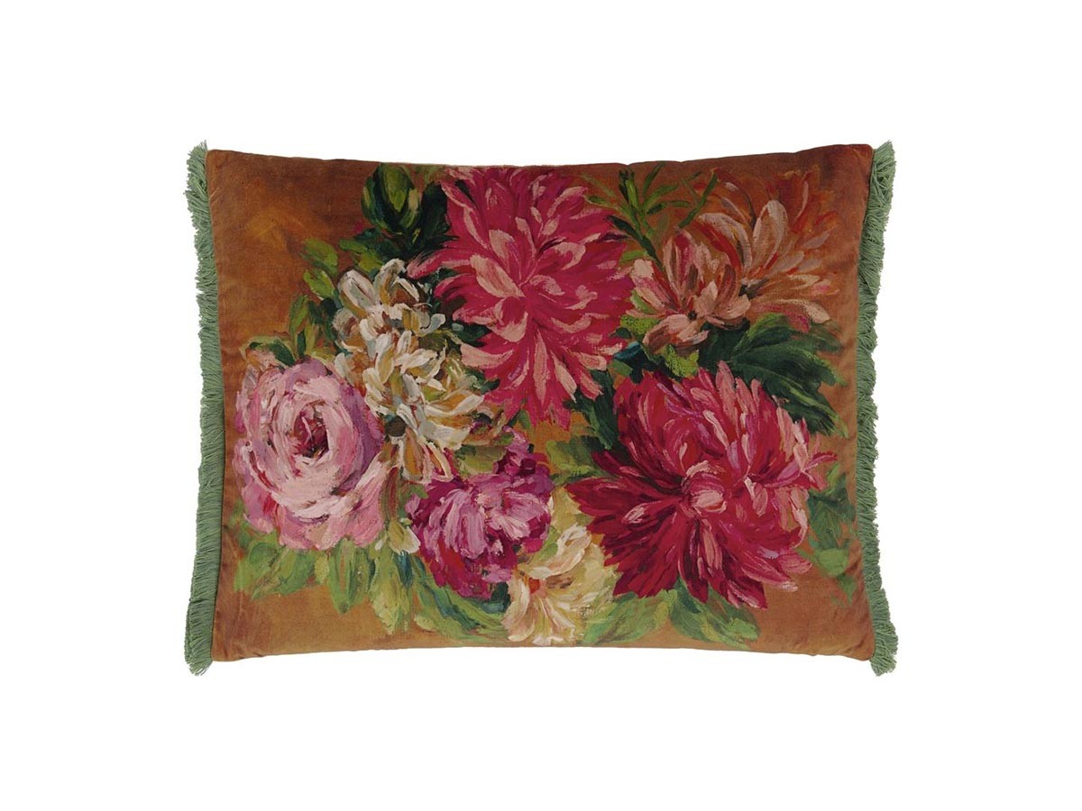 DESIGNERS GUILD Fleurs d'Artistes Velours Cushion / デザイナーズギルド フルール ダーティスト ベロア クッション 60 × 45cm （クッション > クッション・クッションカバー） 13