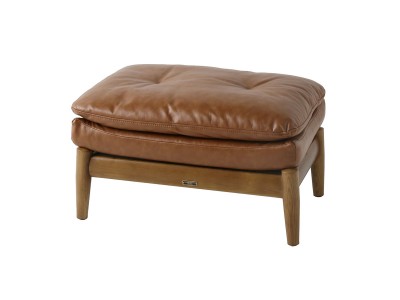 JOURNAL STANDARD FURNITURE MADEIRA OTTOMAN P.U Leather