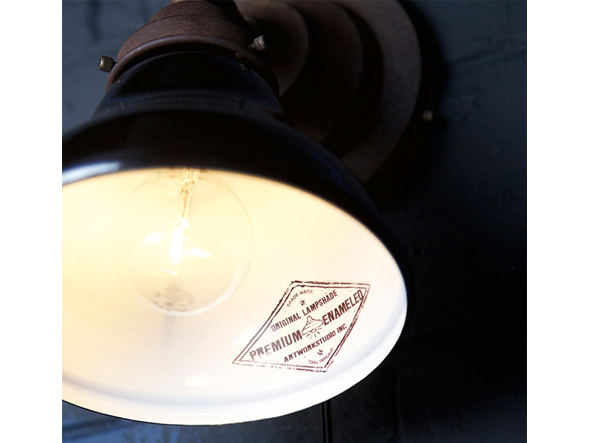 CUSTOM SERIES
Basic Wall Lamp × Mini Flare Enamel / カスタムシリーズ
ベーシックウォールランプ × ミニエナメル（フレアー） （ライト・照明 > ブラケットライト・壁掛け照明） 5