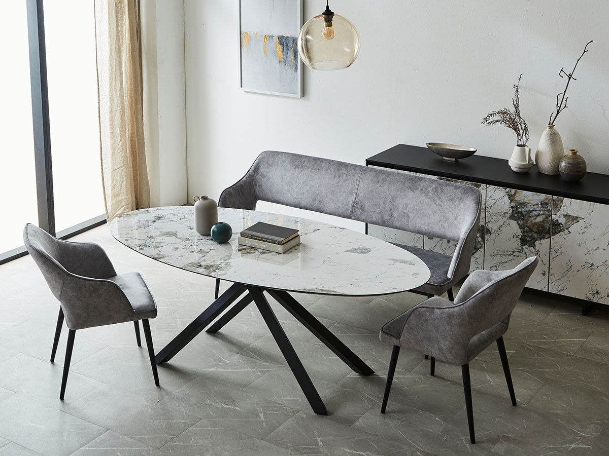 Oval Dining Table / オーバルダイニングテーブル X脚 #122577 （テーブル > ダイニングテーブル） 2