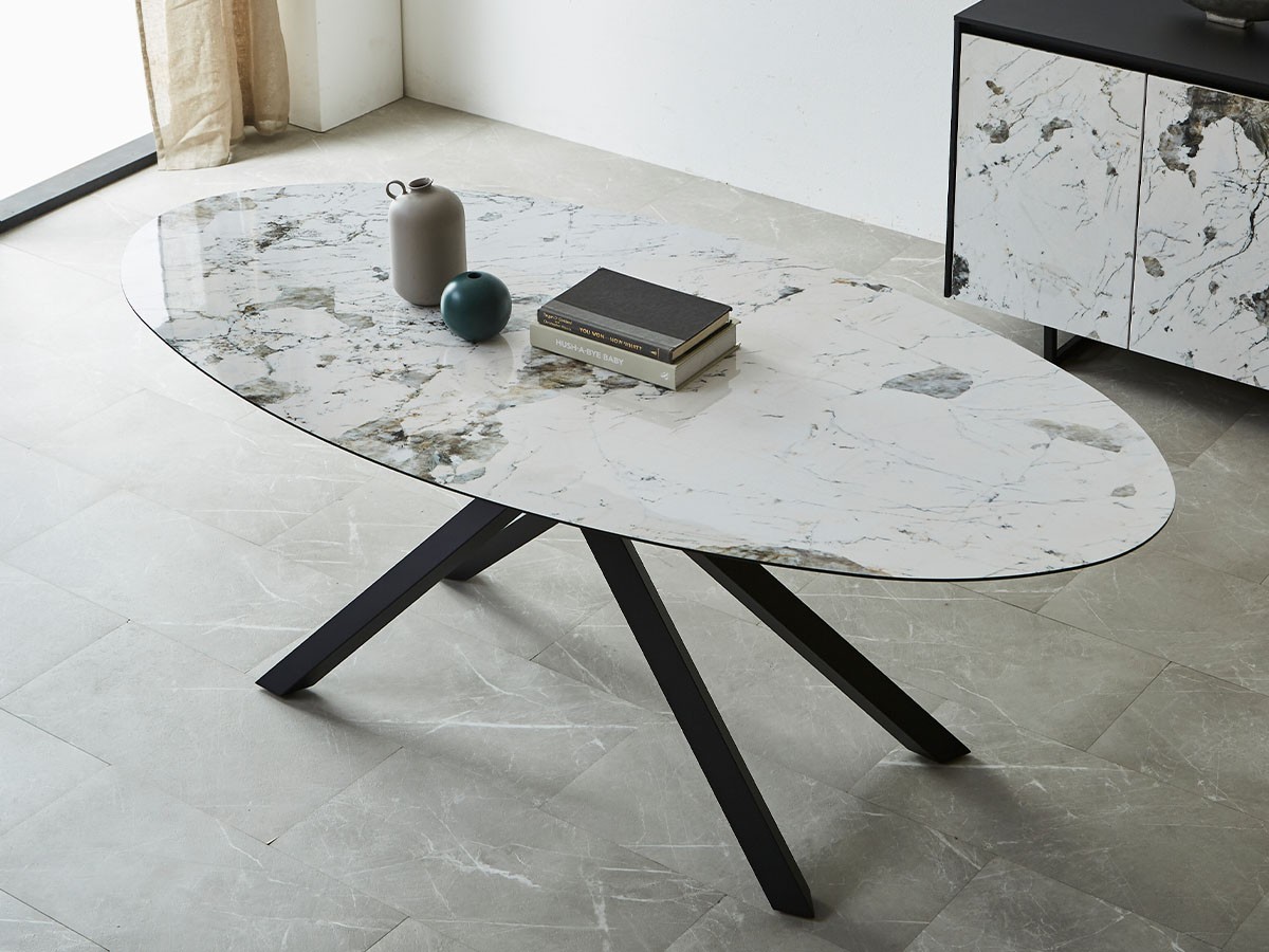 Oval Dining Table / オーバルダイニングテーブル X脚 #122577 （テーブル > ダイニングテーブル） 3