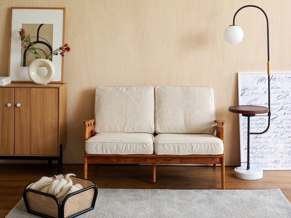 ACME Furniture WICKER SOFA 2P / アクメファニチャー ウィッカー ソファ 2人掛け（アイボリー） （ソファ > 二人掛けソファ） 2