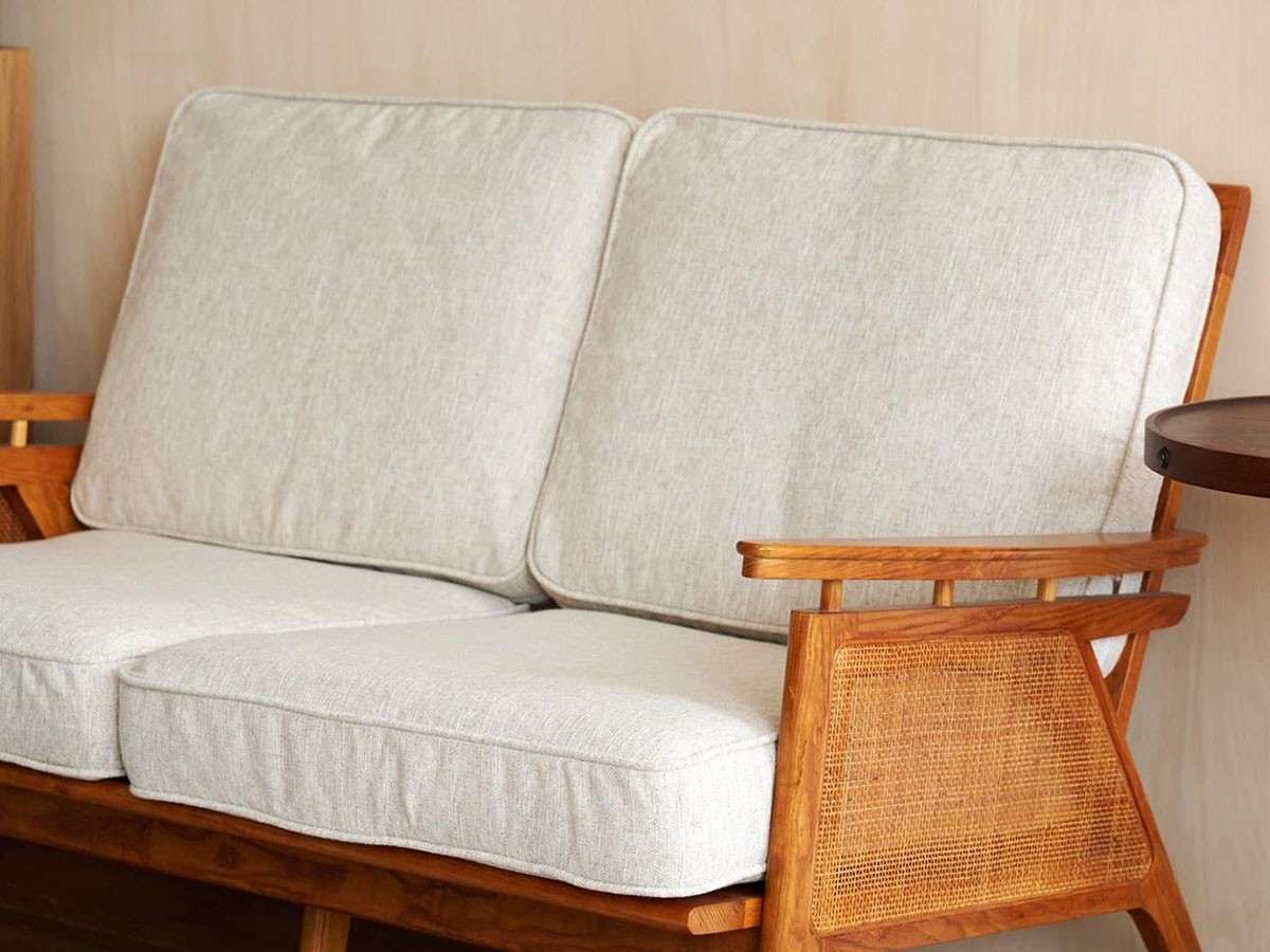 ACME Furniture WICKER SOFA 2P / アクメファニチャー ウィッカー ソファ 2人掛け（アイボリー） （ソファ > 二人掛けソファ） 5