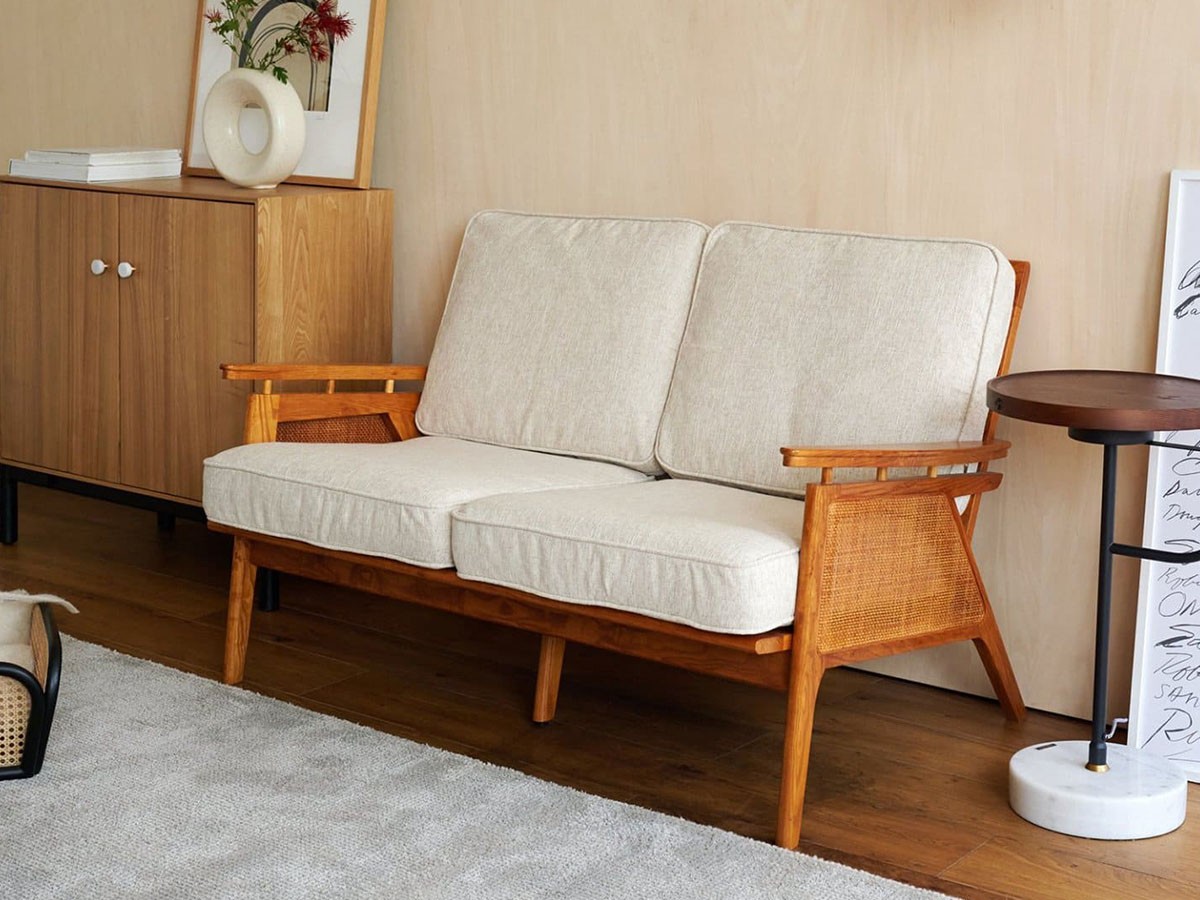 ACME Furniture WICKER SOFA 2P / アクメファニチャー ウィッカー ソファ 2人掛け（アイボリー） （ソファ > 二人掛けソファ） 3