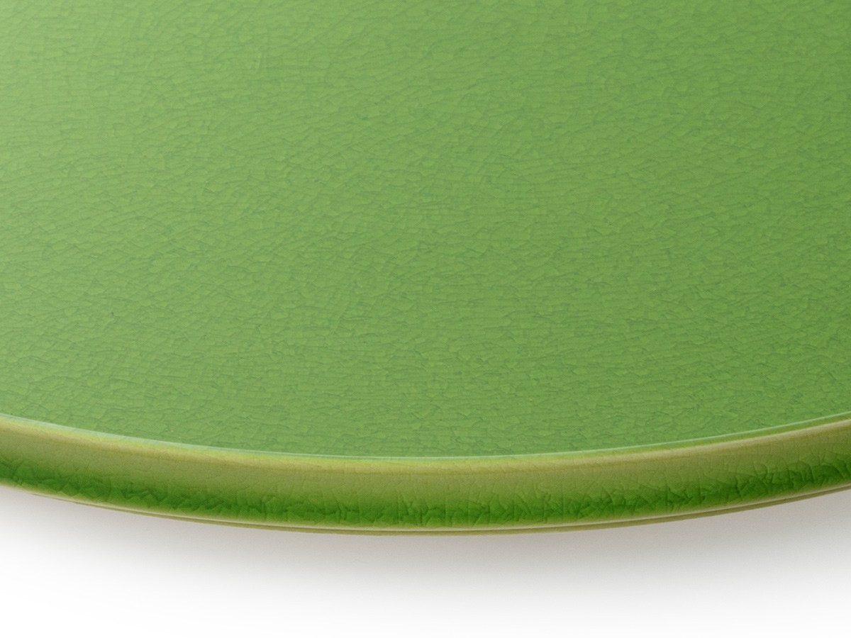 HASU GREEN CRACKLE Plate LL / ハス 緑貫入 大皿 大 （食器・テーブルウェア > 皿・プレート） 3