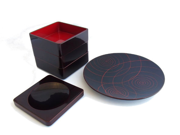 Kawatsura SHI-KI HAMON / 川連漆器 波紋大皿 （食器・テーブルウェア > 皿・プレート） 4