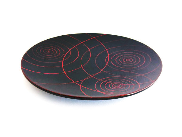 Kawatsura SHI-KI HAMON / 川連漆器 波紋大皿 （食器・テーブルウェア > 皿・プレート） 1