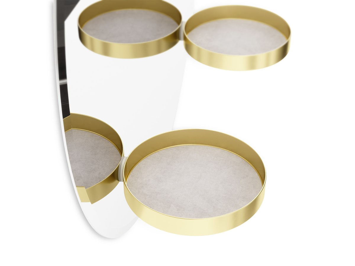 Umbra Perch Mirror / アンブラ パーチミラー 60cm ブラス （ミラー・ドレッサー > 壁掛けミラー・壁掛け鏡） 6
