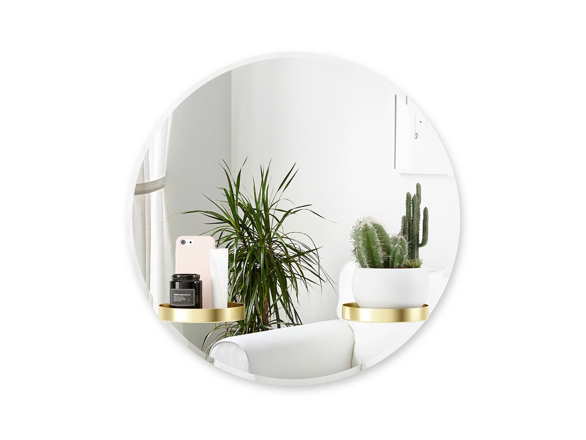 Umbra Perch Mirror / アンブラ パーチミラー 60cm ブラス （ミラー・ドレッサー > 壁掛けミラー・壁掛け鏡） 9