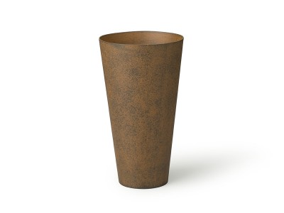 ミディアムブラウン・茶色の花瓶・フラワーベース - インテリア・家具