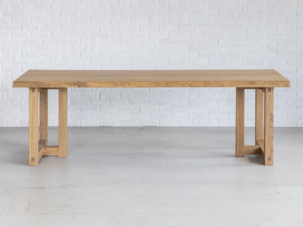 Easy Life SOLIT DINING TABLE / イージーライフ ソリット ダイニングテーブル
ライブエッジ天板 + 木脚 （テーブル > ダイニングテーブル） 10