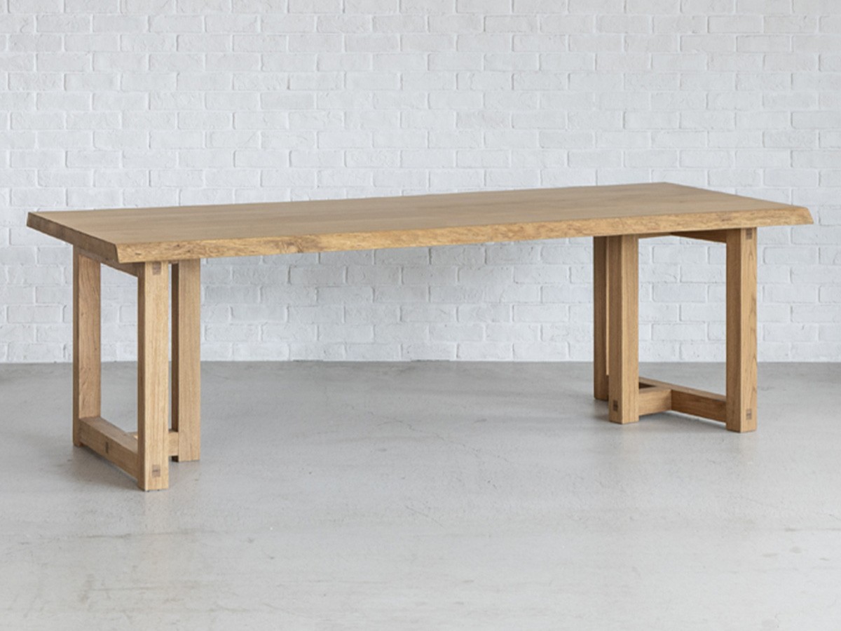 Easy Life SOLIT DINING TABLE / イージーライフ ソリット ダイニングテーブル
ライブエッジ天板 + 木脚 （テーブル > ダイニングテーブル） 9