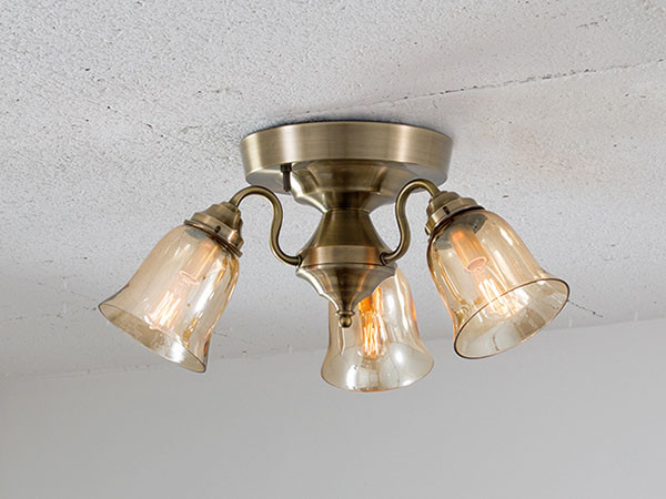 CUSTOM SERIES
3 Ceiling Lamp × Trans Soil / カスタムシリーズ
3灯シーリングランプ × トランス（ソイル） （ライト・照明 > シーリングライト） 4