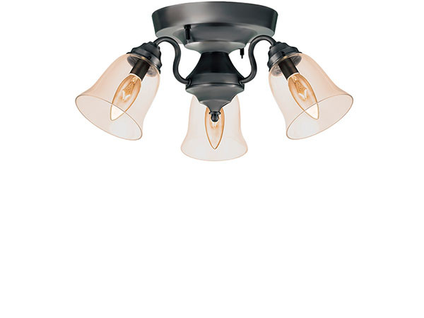 CUSTOM SERIES
3 Ceiling Lamp × Trans Soil / カスタムシリーズ
3灯シーリングランプ × トランス（ソイル） （ライト・照明 > シーリングライト） 2