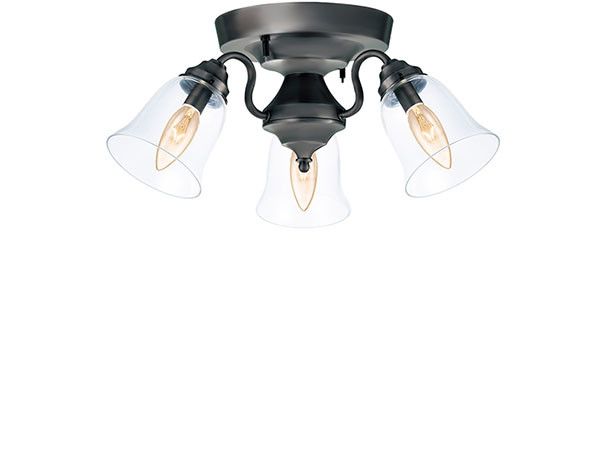 CUSTOM SERIES
3 Ceiling Lamp × Trans Soil / カスタムシリーズ
3灯シーリングランプ × トランス（ソイル） （ライト・照明 > シーリングライト） 1