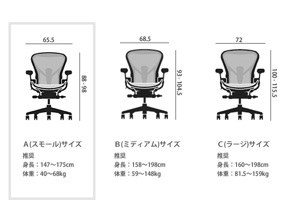 Herman Miller Aeron Chair Remastered / ハーマンミラー アーロンチェア リマスタード Aサイズ（スモールサイズ） （チェア・椅子 > オフィスチェア・デスクチェア） 50